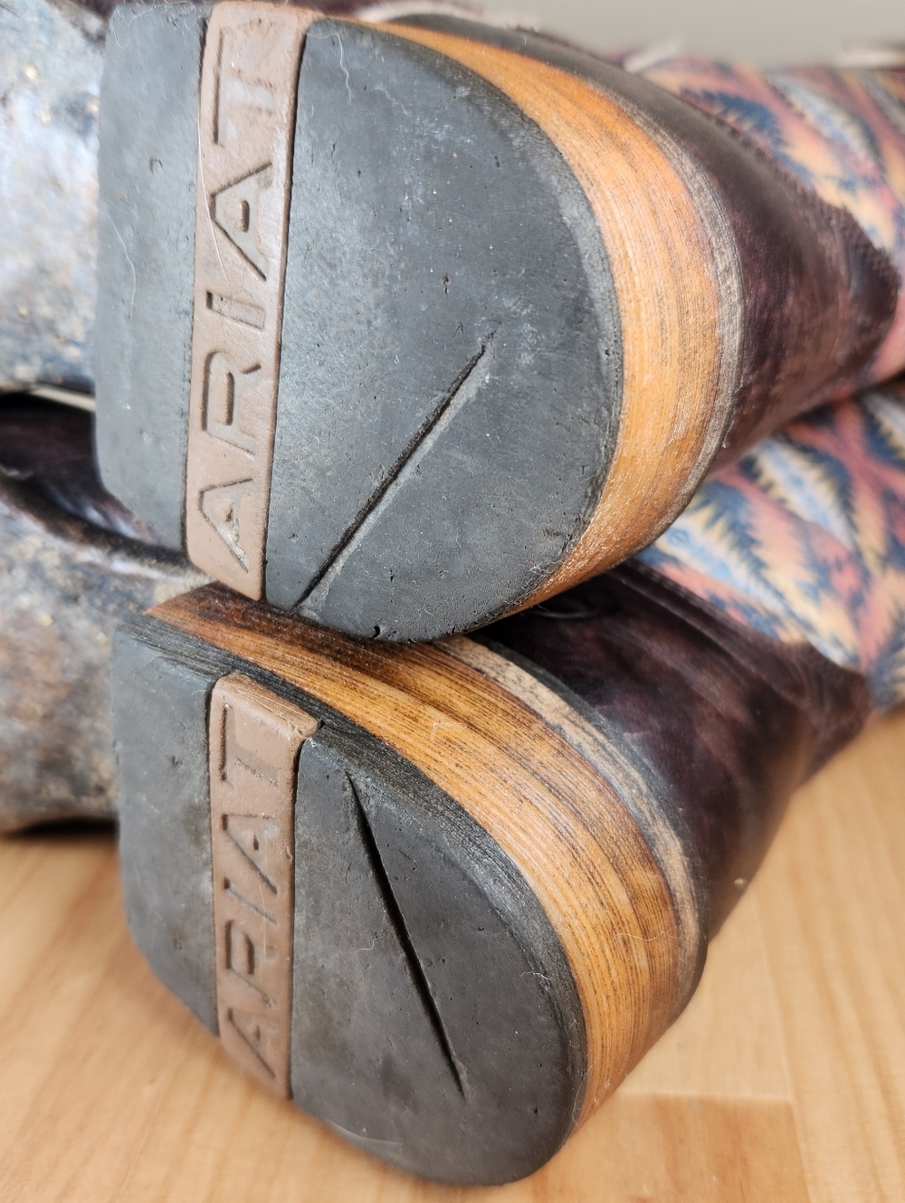 ARIAT PENDLETON Circuit Savanna Cowboy Boot 6.5 B Western Aztec Leather Shoe - Picture 7 of 12